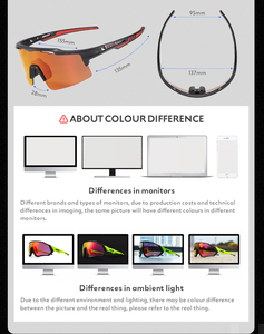 Gafas de Sol Deportivas <span class=keywords><strong>para</strong></span> Ciclismo al Aire Libre de Última Moda, <span class=keywords><strong>Lentes</strong></span> de Ciclismo TR90 con Protección UV400 y 2 Micas <span class=keywords><strong>para</strong></span> Montar - Product Image 5