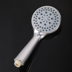 Pommeau de Douche Universel Grand Panneau Rond Multifonctionnel avec Jet Massant, Bulles et Pluie, Cinq Niveaux Réglables, Ensemble Portatif - Product Image 1