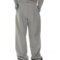 Pantalon de survêtement homme 100% coton gaufré en usine, coupe ample, avec impression sérigraphiée, pour l'extérieur et le sport