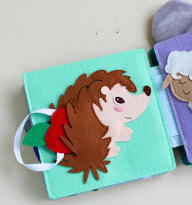 Libro Sensorial <span class=keywords><strong>de</strong></span> Fieltro Ecológico <span class=keywords><strong>para</strong></span> Bebés y Niños Pequeños, Juguete Educativo, Libro <span class=keywords><strong>de</strong></span> Actividades, Arte y Creatividad, Juguete <span class=keywords><strong>de</strong></span> Viaje <span class=keywords><strong>para</strong></span> Niños - Product Image 6