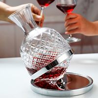 Carafe à vin créative design Tumbler 1500ml, distributeur pour Vodka, Vin, Liqueur, Bourbon, Whisky, aérateur de vin en verre
