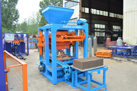 Machine à briques mobiles de petite taille QT4-24, fabriquée à la main, pour la production de briques creuses, idéale pour les petites entreprises