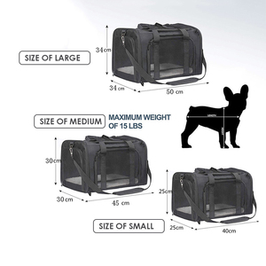 Transportadoras de Malla Flexibles para Mascotas para Exteriores Aprobadas por Aerolíneas para Perros y Gatos - Product Image 4