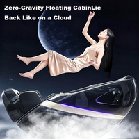 Fauteuil de massage de luxe zéro gravité à double mécanisme, massage complet du corps et des jambes, avec rail extra long, coque en ABS, fonction d'étirement thaïlandais