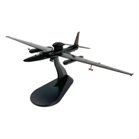 Maquette Métallique d'Avion de Reconnaissance en Haute Altitude – Ornement de Bureau Moderne sur le Thème de l'Aviation – Avion Militaire Créatif à Collectionner M/S