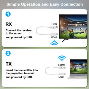Câble émetteur <span class=keywords><strong>HDMI</strong></span> Extender sans fil Kit émetteur et récepteur sans fil <span class=keywords><strong>HDMI</strong></span> 4K - Product Image 4
