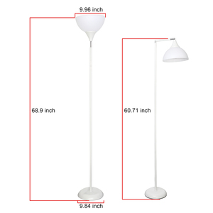 360 Flexible Modern Metal LED Floor Lamp <b>E26</b> Remote Control Adjustable Brightness Easy <b>Bulb</b> Replacement CRI 90 Home Bedroom - Product Image 6