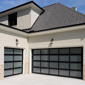 Bad Bargain 16x7 8x7 Seccionales de vidrio templado de aluminio personalizados Puerta de garaje superior automática para hogares - Product Image 2