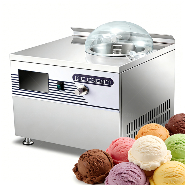 Gelato Machine Hard Ice Cream Maker Prices Batch Freezer Gelato Ice Cream Machine for Business Roll Food Truck