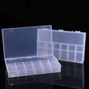 PP material 13 Non-Detachable Tool Storage Box Separation Clear Storage Box Plastic
