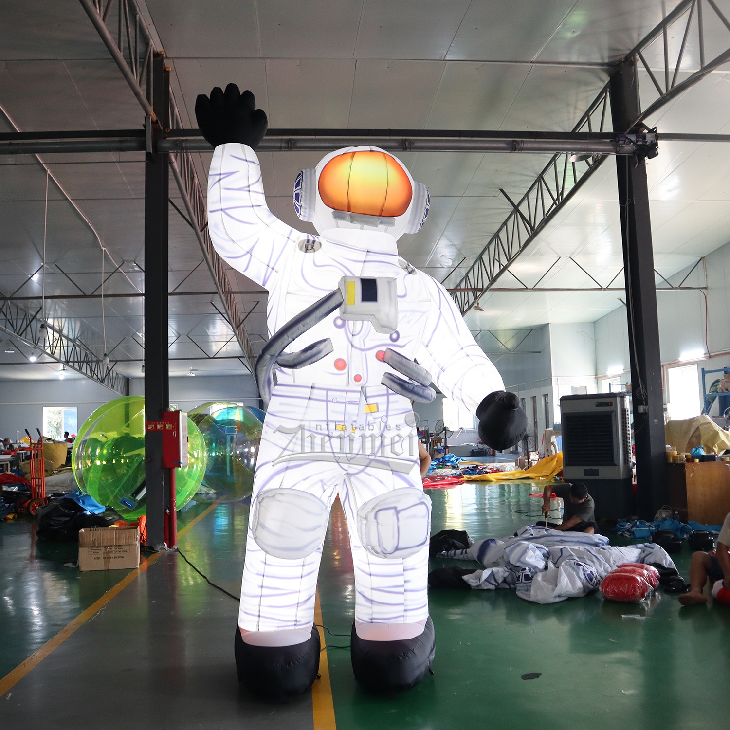 Fabricante de Zhenmei, traje inflable de astronauta espacial personalizado, trajes inflables de protección, Cosplay