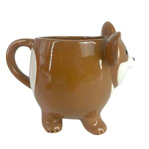 Tasse à café créative en forme de chien <span class=keywords><strong>corgi</strong></span> tasse en céramique animal mignon cadeau 3D pour les amoureux des chiens - Product Image 2