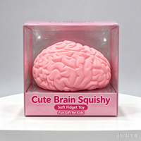 Jouet sensoriel anti-stress en forme de cerveau SoftSmart, doux et relaxant, à remontée lente, pour enfants, vente en gros