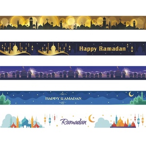 Pegatinas de pared de farol de Ramadán Eid Mubarak, decoración islámica para sala de estar, Mural, calcomanía, papel tapiz para el hogar, novedad - Product Image 3