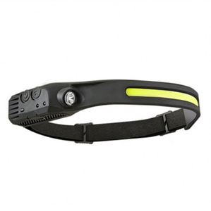 Linterna frontal de silicona, lámpara de trabajo montada en la cabeza, reflector recargable, fuente de luz para correr al aire libre, lámpara de pesca por inducción, luz potente - Product Image 6