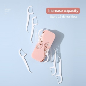Boîte de rangement portable pour cure-dents et fil dentaire réutilisable, distributeur automatique de fil dentaire - Product Image 2