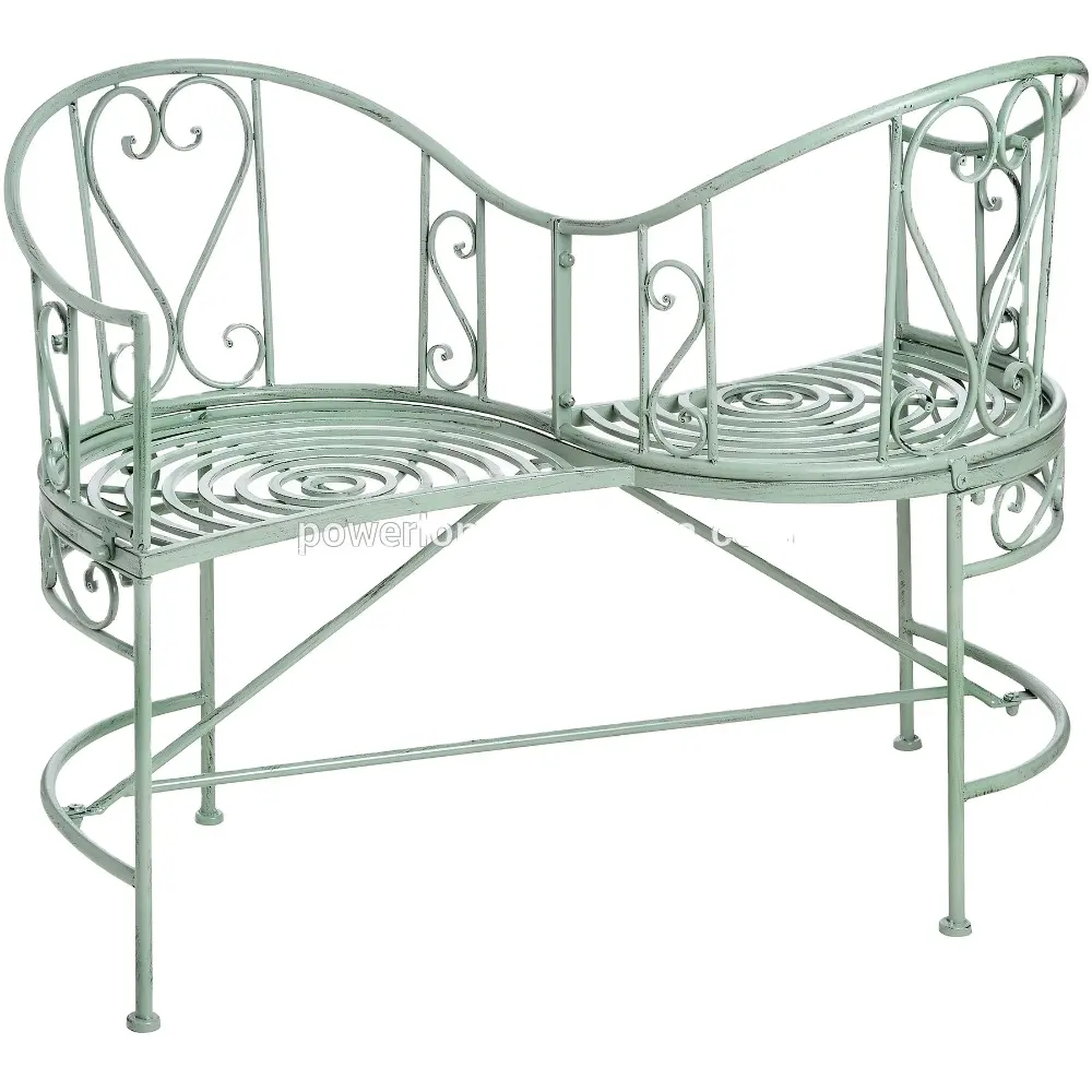 Chaise pliable de jardin en fer forgé, 1 pièce, fauteuil écologique classique, Antique, offre spéciale