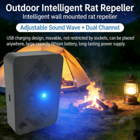 Répulsif Ultrasonique USB pour Souris et Chats, Dispositif Anti-Nuisibles à Modes Réglables, Éloigne les Oiseaux, Dissuasion Ultrasonique des Insectes