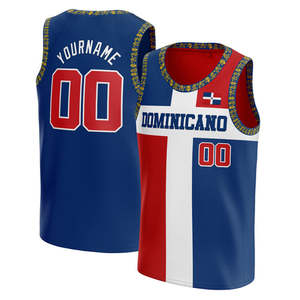 Dropshipping pakaian basket negara Karibia kustom sublimasi atasan basket desain Jamaika - Product Image 2