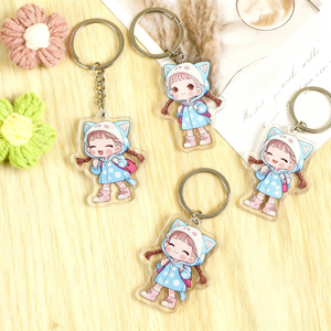 Móc khóa acrylic in hình tùy chỉnh bán buôn, móc khóa hoạt hình anime, giá đỡ móc khóa acrylic trong suốt, móc khóa epoxy acrylic - Product Image 1