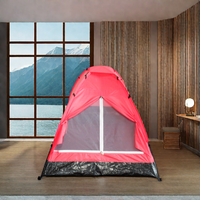 Tente de camping familiale Wind Valley 2 personnes dôme étanche monocouche durable Polyester Oxford poteaux en fibre de verre ensemble facile