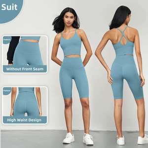 <span class=keywords><strong>Lulu</strong></span> No Front Seam 8 pulgadas Biker Shorts Control de barriga Pantalones para correr Entrenamiento Deportes atléticos Cintura alta Gimnasio Fitness Yoga Shorts - Product Image 3