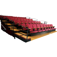 Système de sièges pliants rétractables automatiques JY-768 pour salle de sport intérieure et auditorium