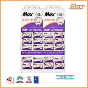 थोक उच्च गुणवत्ता वाले डबल एज ब्लेड त्वचा देखभाल रेजर ब्लेड स्टेनलेस स्टील ब्लेड - Product Image 2