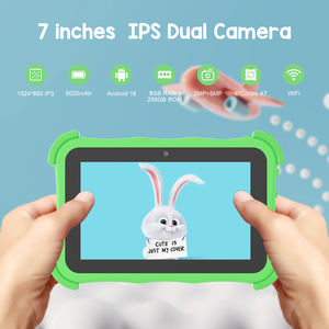 Nueva Tablet Educativa para Niños C Idea de 7 Pulgadas con Android 16, WiFi, 8 GB + 256 GB, MTK 1.3 GHz, Cuatro Núcleos, Pantalla Táctil Capacitiva IPS de 1024x600, 5000 mAh, USB-C - Product Image 2