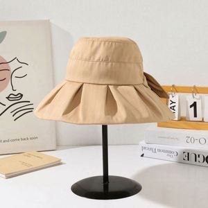 Spring Autumn New Unisex Lace Large Brim Mesh Fishing Casual Sun Protection Bucket <b>Hat</b> - Product Image 6