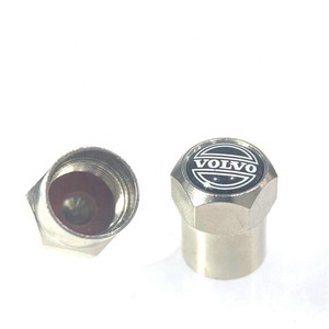 Capuchons de pneus en laiton chromé personnalisés OEM avec logo - Product Image 1