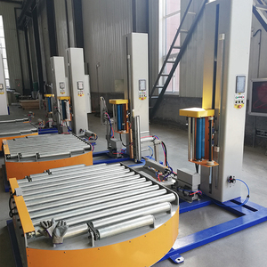Full Auto Pallet <b>Stretch</b> Wrapping <b>Machine</b> With Roller Conveyor Automatic Wrapping <b>Machine</b> - Product Image 4