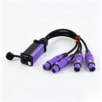 Boîtier audio professionnel 4 canaux XLR vers RJ45, adaptateur d'extension audio XLR mâle vers RJ45 femelle pour scène, DJ, sonorisation en direct, studio