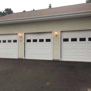 Vente en gros à la mode Porte de garage coulissante automatique sectionnelle en fer forgé en acier Design - Product Image 4