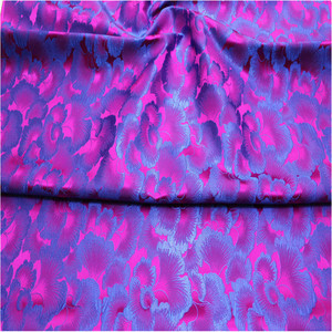 Vải gấm chất lượng cao dệt <span class=keywords><strong>jacquard</strong></span> họa tiết lá màu xanh sáng bóng, sản xuất truyền thống Trung Quốc, dành cho áo khoác kimono nam nữ - Product Image 3