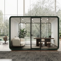 Cabine insonorisée professionnelle 35 dB, réduction du bruit, cabine téléphonique de bureau, système de ventilation avec éclairage LED, pour immeuble de bureaux, entrepôt