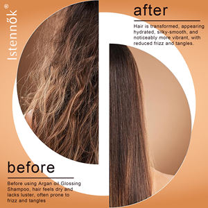 Set Perawatan Rambut Alami Vegan dengan Sampo & Kondisioner Minyak Argan Organik Label Pribadi Grosir, Menutrisi & Melembapkan dengan Asam Amino - Product Image 4