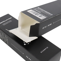 Boîte en papier écologique recyclable pour cils avec laminage mat et gaufrage, taille et couleur personnalisées