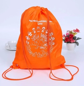 Polyester Nylon Gym Bag Promotional Soccer Bags Travel Drawstring Bag - Product Image 6