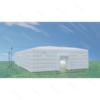Tente de réception gonflable en PVC de taille personnalisée, pour fête, mariage, exposition, salon professionnel, quatre saisons, résistante au vent, à ouverture rapide