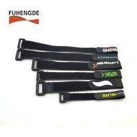 Ruban auto-agrippant en nylon imprimé personnalisé, adhésif double face, attache-câbles avec boucle, accessoires de sangles colorées