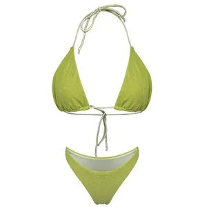 Swimwear Manufacturer Custom Swimsuits Bikini Sets For Women Luxury Terry String Bikini Swimwear