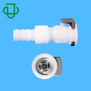 JU CPC-conector rápido de 3/8 "y 9,5mm, acoplamientos de desconexión rápida de plástico con válvula de manguera en línea para cuerpo hembra - Product Image 1