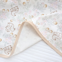 Couverture en mousseline pour bébé 2025, en coton pur de classe A, motif de dessin animé, douce, respirante, anti-transpiration, pour la salle d'accouchement