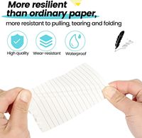 Bloc-notes de poche étanche, petit bloc-notes en papier pierre à spirale supérieure, mini carnet de poche, petits blocs-mémo pour l'extérieur