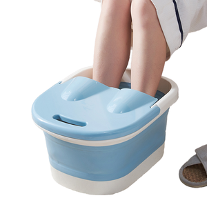 Thickened <b>Foldable</b> PU Foot <b>Bath</b> Tub with PTC Heating Mechanical Control & Timing Function Massage Relaxation CJ-7981 - Product Image 1