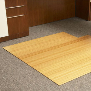 Tappetino Arrotolabile <span class=keywords><strong>in</strong></span> Bambù per Sedia, 48 x 52 Pollici, Naturale - Product Image 5