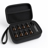 Étui de voyage personnalisé en EVA imperméable pour flacons de parfum et échantillons, avec poche en filet zippée, emballage de gros