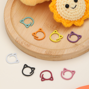 Nouveau chat oreille <span class=keywords><strong>Crochet</strong></span> marque boucle couleur alliage de Zinc ouvert marque <span class=keywords><strong>anneau</strong></span> 2000 pièces/ensemble point <span class=keywords><strong>marqueur</strong></span> - Product Image 1