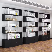Estantería de Madera para Almacenamiento, Librería, Exhibidor para Salón de Belleza, Peluquería, Gimnasio, Dormitorio, Comedor, Baño